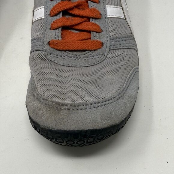 Asics Onitsuka Tiger Ultimate 81 Shoes Mens 6.5 Gray Orange Suede Fabric Sneaker - Picture 7 of 16